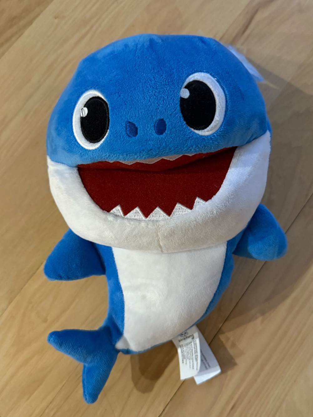 WowWee Pinkfong Baby Shark Daddy Song Puppet w/ Tempo Control Plush 10 inch Blue